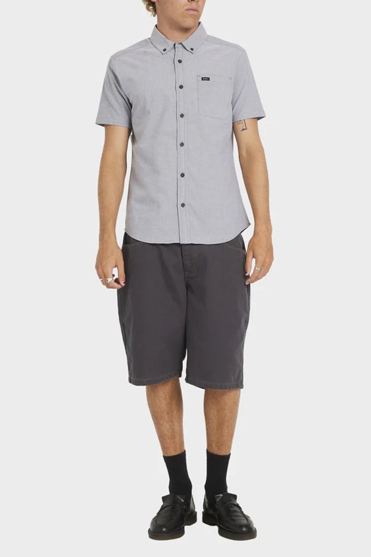 Thatll Do Stretch Short Sleeve Garage Blue